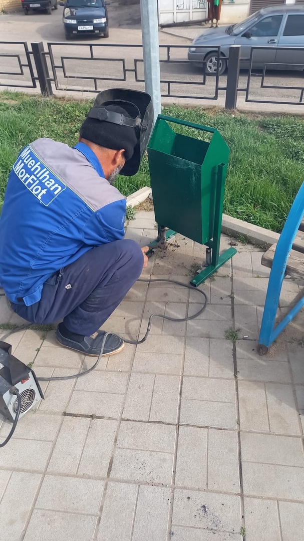 Замена урн.