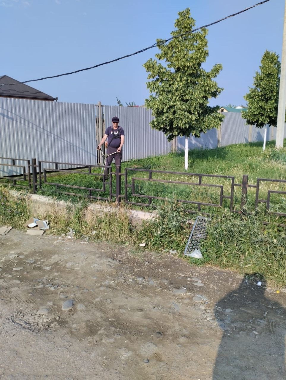 Покос травы.